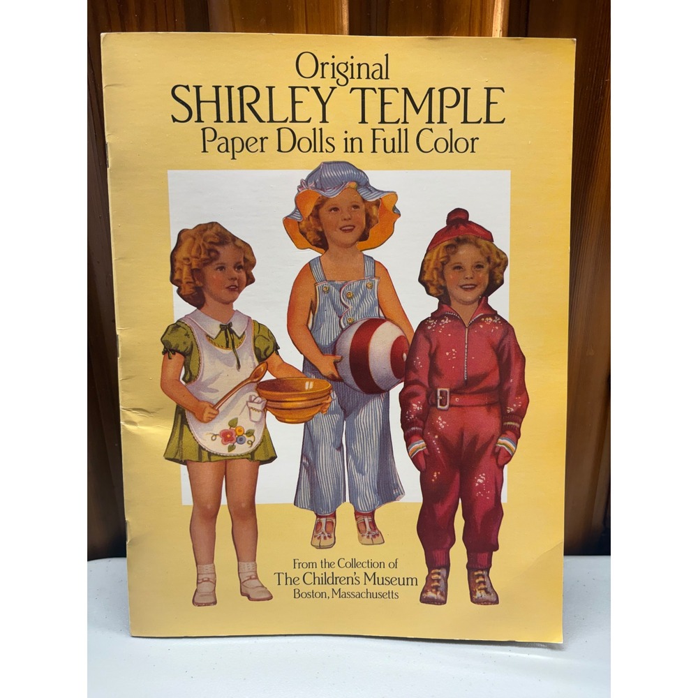 Original Shirley Temple Paper Dolls by Children's Museum Boston 1988 Dover